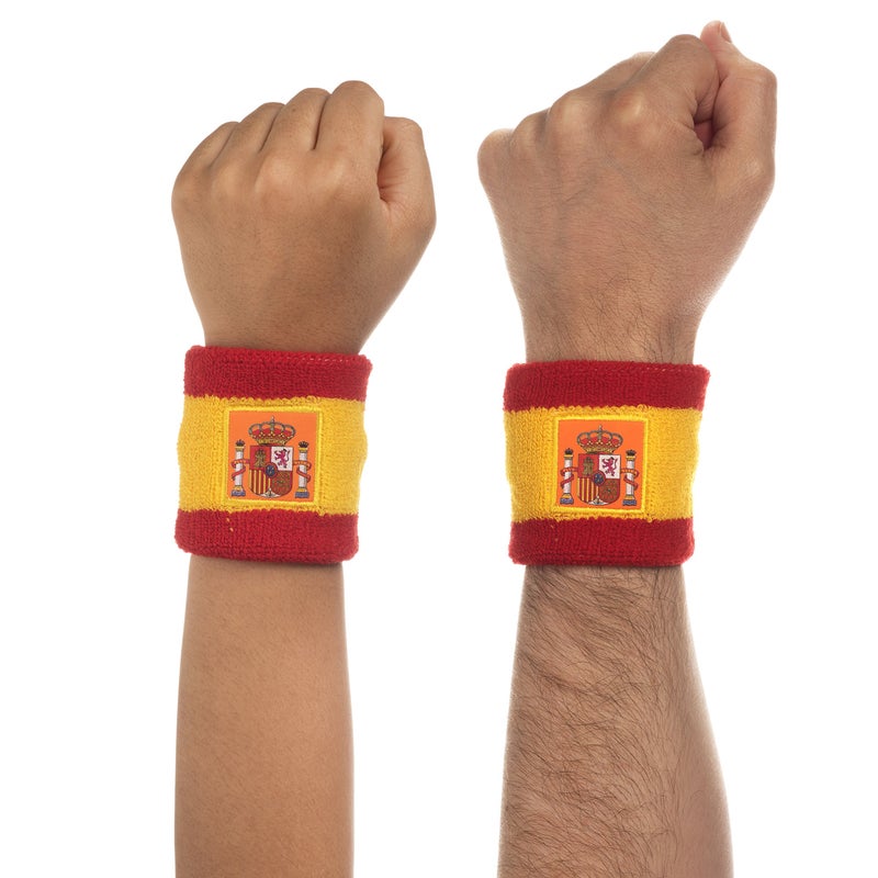 Suddora Spain Headband & Wristbands Set (Includes 2 Wrist & 1 Head Sweatband) - Image 3